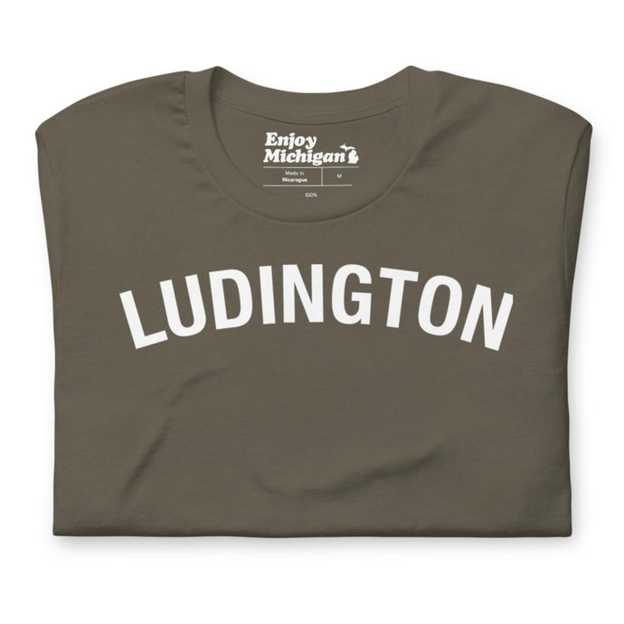 Ludington Unisex T-shirt  Enjoy Michigan Army S 