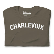 Load image into Gallery viewer, Charlevoix Unisex T-shirt  Enjoy Michigan Army S 