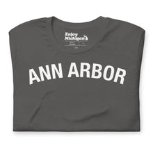 Load image into Gallery viewer, Ann Arbor Unisex T-shirt  Enjoy Michigan Asphalt S Unisex