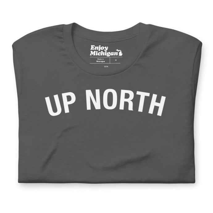 Up North Unisex T-shirt  Enjoy Michigan Asphalt S 