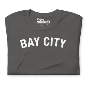 Bay City Unisex T-shirt  Enjoy Michigan Asphalt S 
