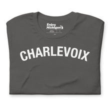 Load image into Gallery viewer, Charlevoix Unisex T-shirt  Enjoy Michigan Asphalt S 