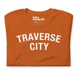 Traverse City Unisex T-shirt  Enjoy Michigan Autumn S 