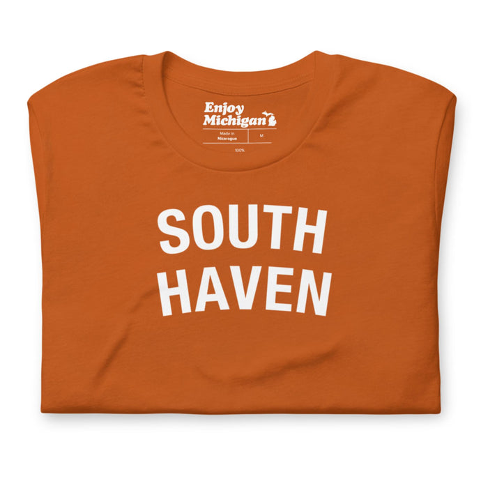 South Haven Unisex T-shirt  Enjoy Michigan Autumn S 