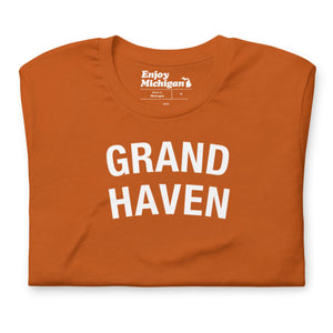 Grand Haven Unisex T-shirt  Enjoy Michigan Autumn S 