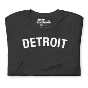 Detroit Unisex T-shirt  Enjoy Michigan Dark Grey Heather S 