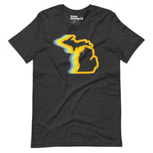Load image into Gallery viewer, Michigan 70&#39;s Unisex t-shirt  Enjoy Michigan Dark Grey Heather S 