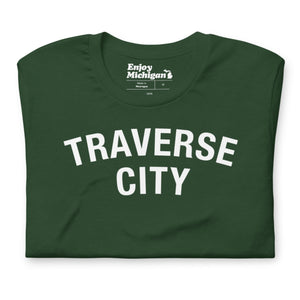 Traverse City Unisex T-shirt  Enjoy Michigan Forest S 
