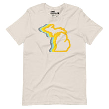Load image into Gallery viewer, Michigan 70&#39;s Unisex t-shirt  Enjoy Michigan Heather Dust S 