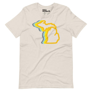 Michigan 70's Unisex t-shirt  Enjoy Michigan Heather Dust S 