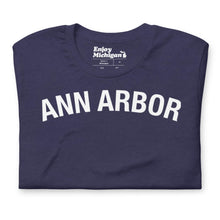 Load image into Gallery viewer, Ann Arbor Unisex T-shirt  Enjoy Michigan Heather Midnight Navy S Unisex