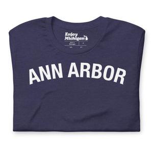 Ann Arbor Unisex T-shirt  Enjoy Michigan Heather Midnight Navy S Unisex