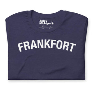 Frankfort Unisex T-shirt  Enjoy Michigan Heather Midnight Navy S 