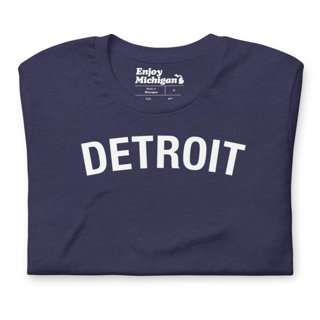 Detroit Unisex T-shirt  Enjoy Michigan Heather Midnight Navy S 