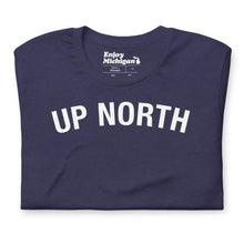 Load image into Gallery viewer, Up North Unisex T-shirt  Enjoy Michigan Heather Midnight Navy S 