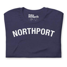 Load image into Gallery viewer, Northport Unisex T-shirt  Enjoy Michigan Heather Midnight Navy S 