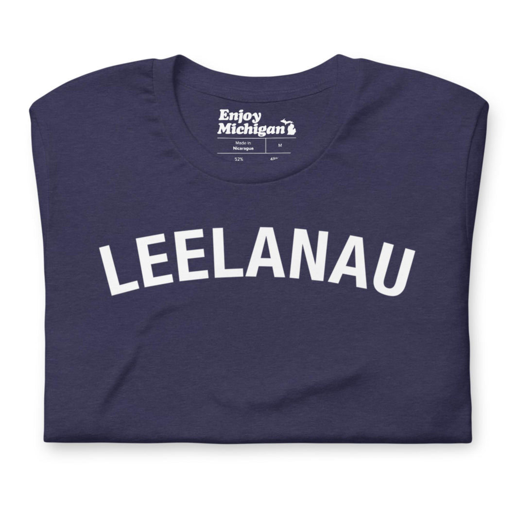 Leelanau Unisex T-shirt  Enjoy Michigan Heather Midnight Navy S 