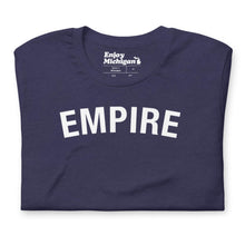 Load image into Gallery viewer, Empire Unisex T-shirt  Enjoy Michigan Heather Midnight Navy S 