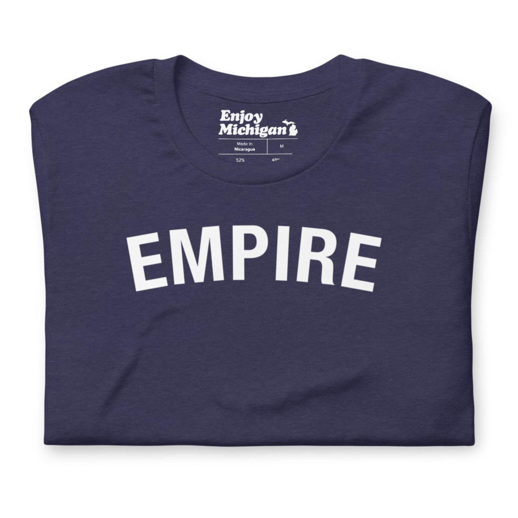Empire Unisex T-shirt  Enjoy Michigan Heather Midnight Navy S 