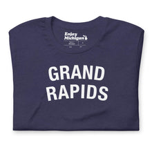 Load image into Gallery viewer, Grand Rapids Unisex T-shirt  Enjoy Michigan Heather Midnight Navy S 