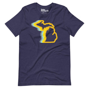 Michigan 70's Unisex t-shirt  Enjoy Michigan Heather Midnight Navy S 