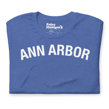 Load image into Gallery viewer, Ann Arbor Unisex T-shirt  Enjoy Michigan Heather True Royal S Unisex
