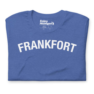 Frankfort Unisex T-shirt  Enjoy Michigan Heather True Royal S 