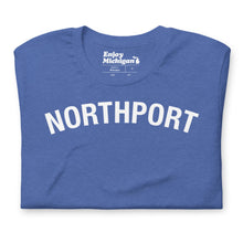 Load image into Gallery viewer, Northport Unisex T-shirt  Enjoy Michigan Heather True Royal S 