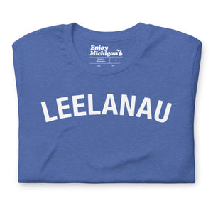 Leelanau Unisex T-shirt  Enjoy Michigan Heather True Royal S 