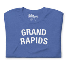 Load image into Gallery viewer, Grand Rapids Unisex T-shirt  Enjoy Michigan Heather True Royal S 
