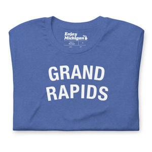 Grand Rapids Unisex T-shirt  Enjoy Michigan Heather True Royal S 