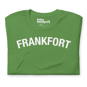 Frankfort Unisex T-shirt  Enjoy Michigan Leaf S 