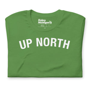 Up North Unisex T-shirt  Enjoy Michigan Leaf S 