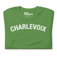 Load image into Gallery viewer, Charlevoix Unisex T-shirt  Enjoy Michigan Leaf S 