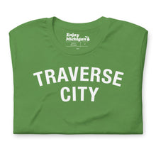 Load image into Gallery viewer, Traverse City Unisex T-shirt  Enjoy Michigan Leaf S 