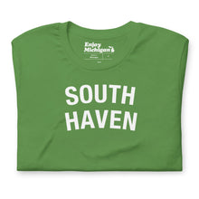 Load image into Gallery viewer, South Haven Unisex T-shirt  Enjoy Michigan Leaf S 