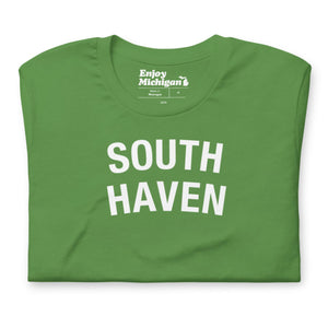 South Haven Unisex T-shirt  Enjoy Michigan Leaf S 