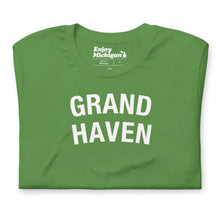 Load image into Gallery viewer, Grand Haven Unisex T-shirt  Enjoy Michigan Leaf S 