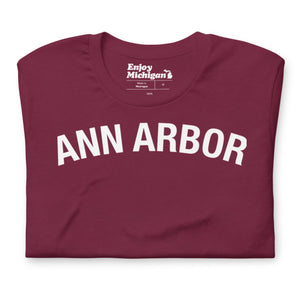 Ann Arbor Unisex T-shirt  Enjoy Michigan Maroon S Unisex