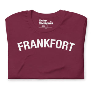 Frankfort Unisex T-shirt  Enjoy Michigan Maroon S 