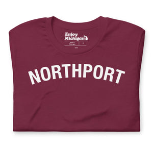 Northport Unisex T-shirt  Enjoy Michigan Maroon S 