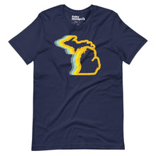 Load image into Gallery viewer, Michigan 70&#39;s Unisex t-shirt  Enjoy Michigan Navy S 