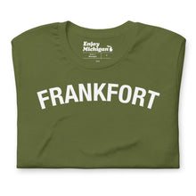 Load image into Gallery viewer, Frankfort Unisex T-shirt  Enjoy Michigan Olive S 