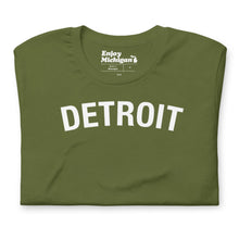 Load image into Gallery viewer, Detroit Unisex T-shirt  Enjoy Michigan Olive S 