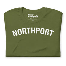 Load image into Gallery viewer, Northport Unisex T-shirt  Enjoy Michigan Olive S 