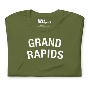Grand Rapids Unisex T-shirt  Enjoy Michigan Olive S 