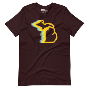 Michigan 70's Unisex t-shirt  Enjoy Michigan Oxblood Black S 