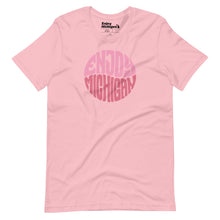 Load image into Gallery viewer, Enjoy Michigan Retro Pink Unisex T-shirt  Enjoy Michigan Pink S 
