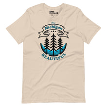 Load image into Gallery viewer, Keep Michigan Beautiful Unisex T-shirt - Soft Cream  Enjoy Michigan XS  