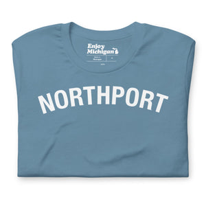 Northport Unisex T-shirt  Enjoy Michigan Steel Blue S 